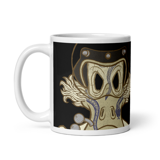 No 002 Wierd Duck Skull collection mug