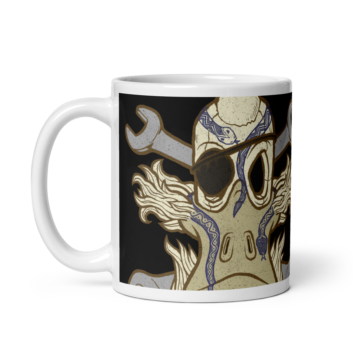 No 003 Wierd Duck Skull collection mug