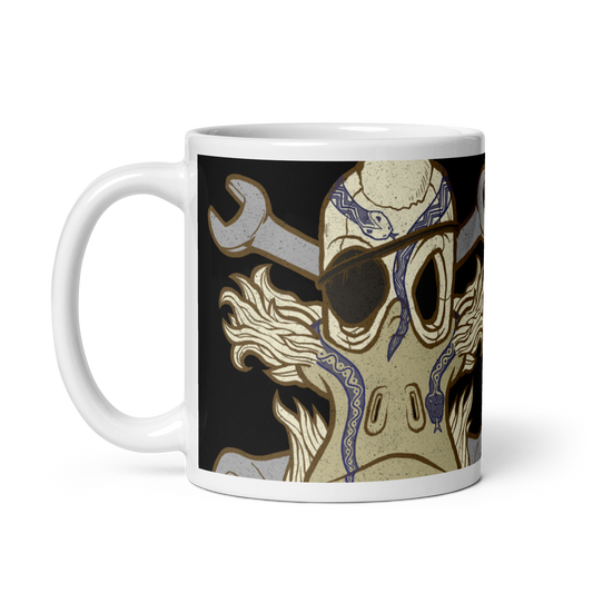 No 003 Wierd Duck Skull collection mug