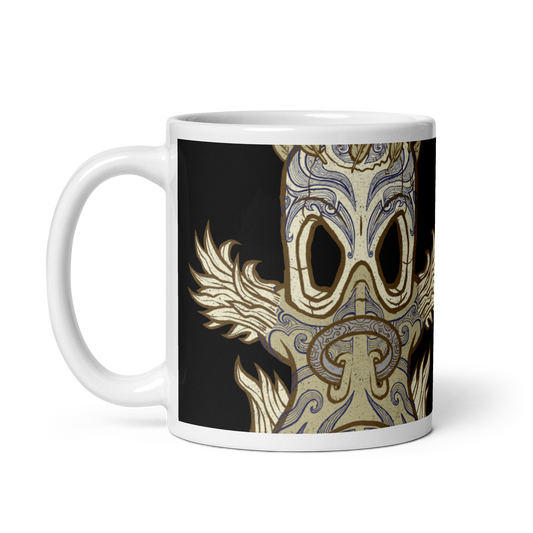 No 009 Wierd Duck Skull collection mug