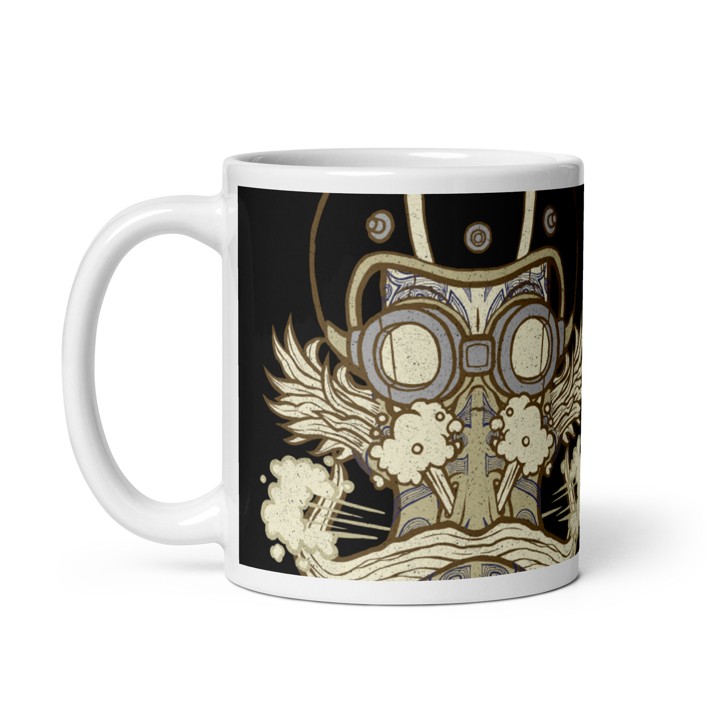 No 011 Wierd Duck Skull collection mug