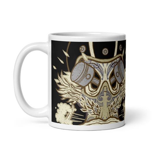 No 012 Wierd Duck Skull collection mug
