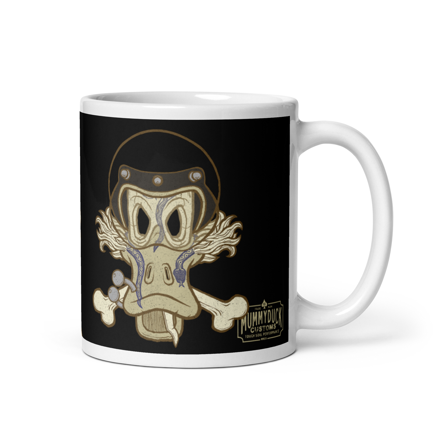 No 002 Wierd Duck Skull collection mug
