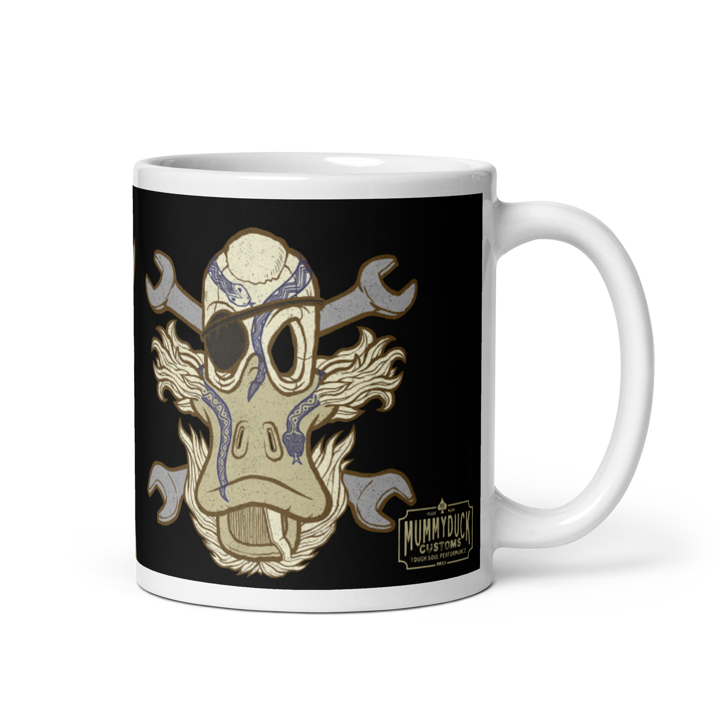 No 003 Wierd Duck Skull collection mug