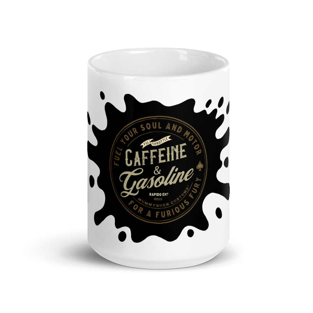 Caffeine & Gasoline Motorcycle Mug