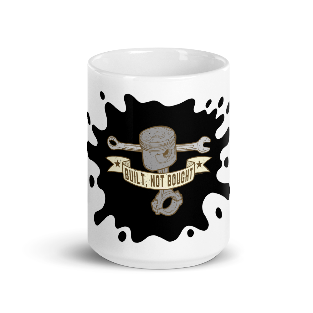 Built, Not Bought Motorcycle workshop Mug