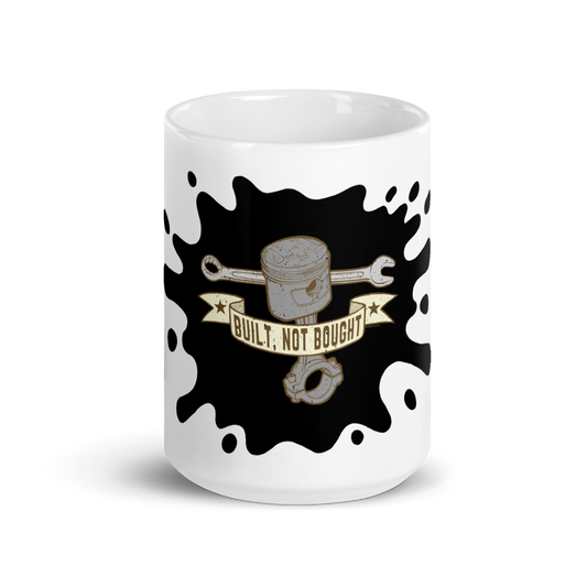 Built, Not Bought Motorcycle workshop Mug