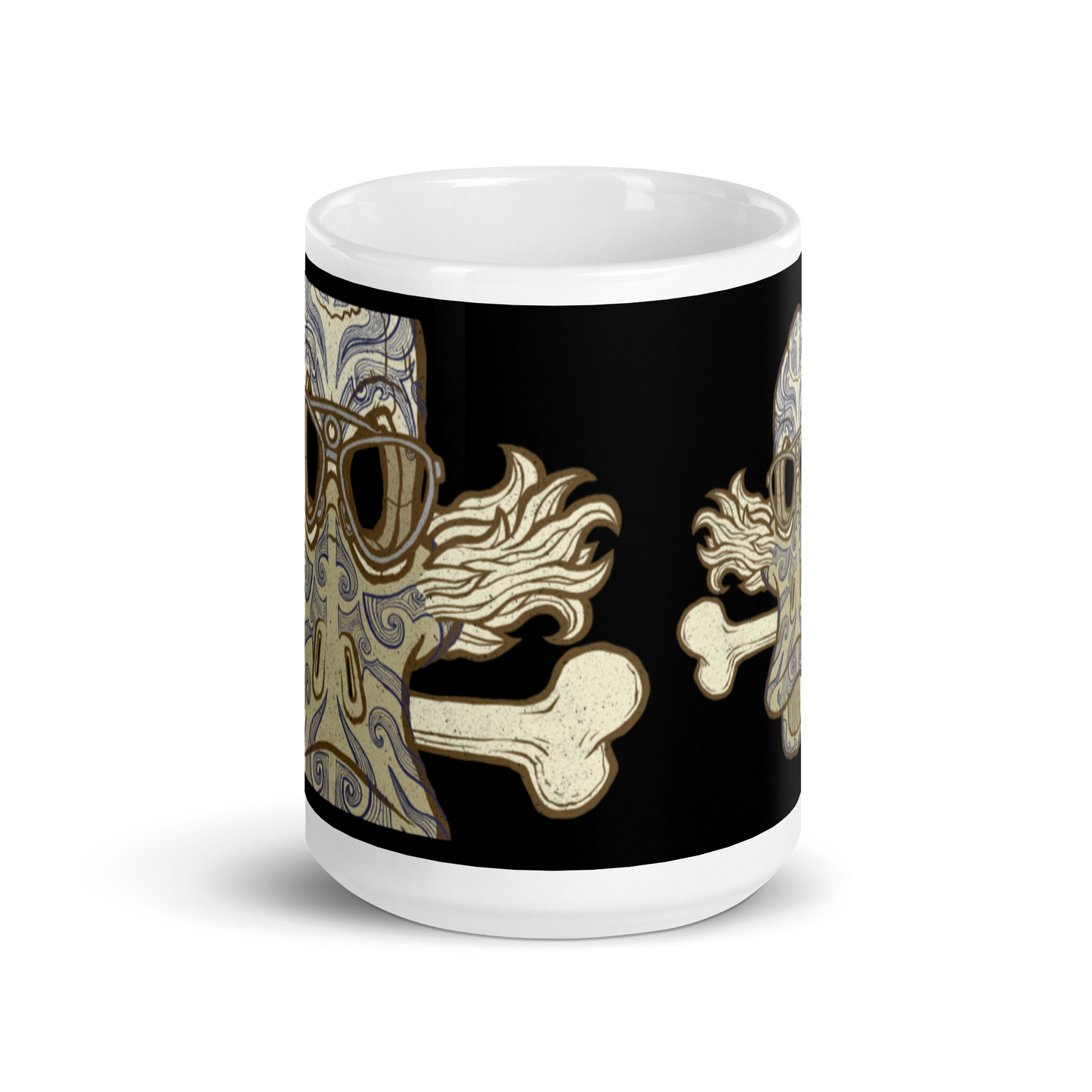 No 001 Wierd Duck Skull collection mug