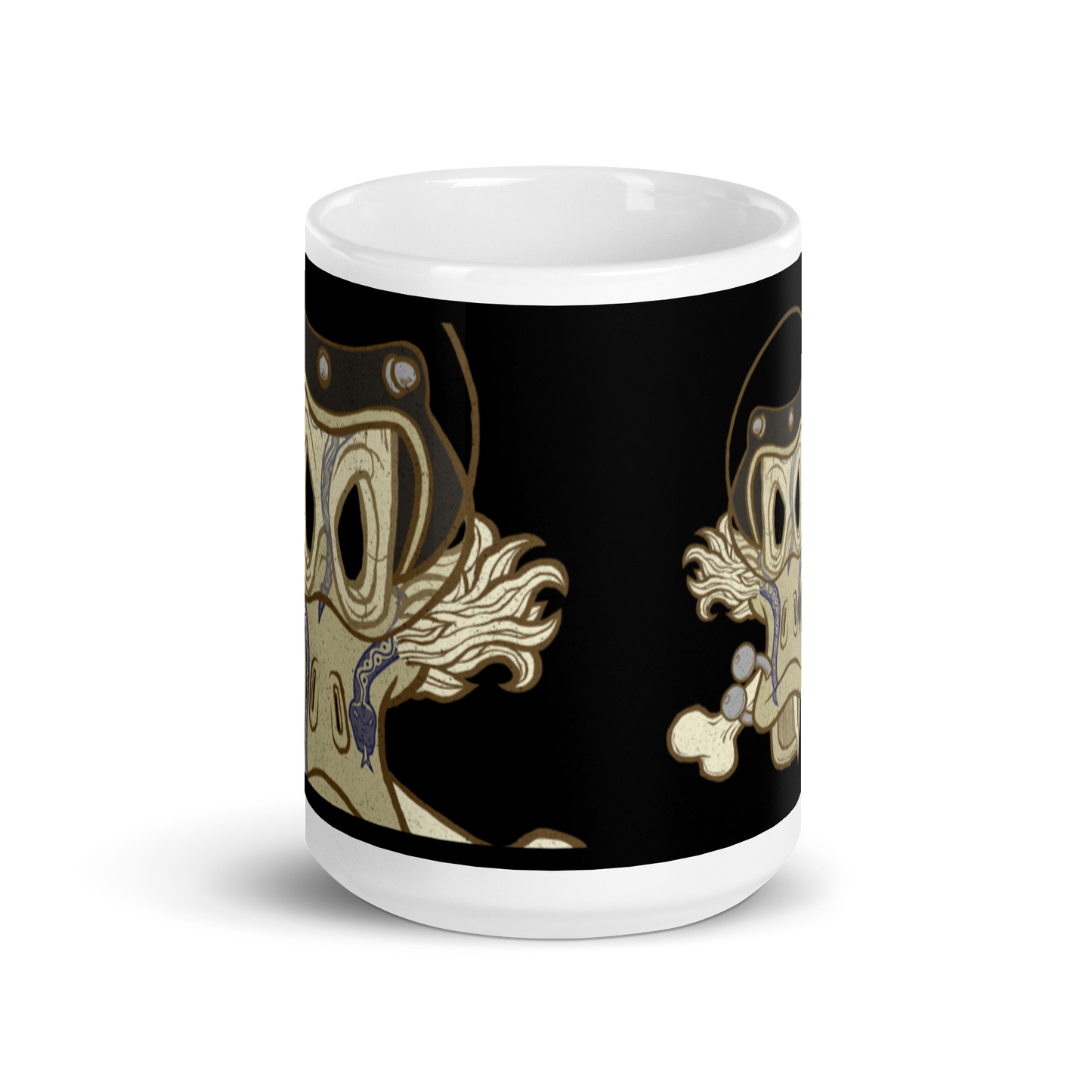 No 002 Wierd Duck Skull collection mug