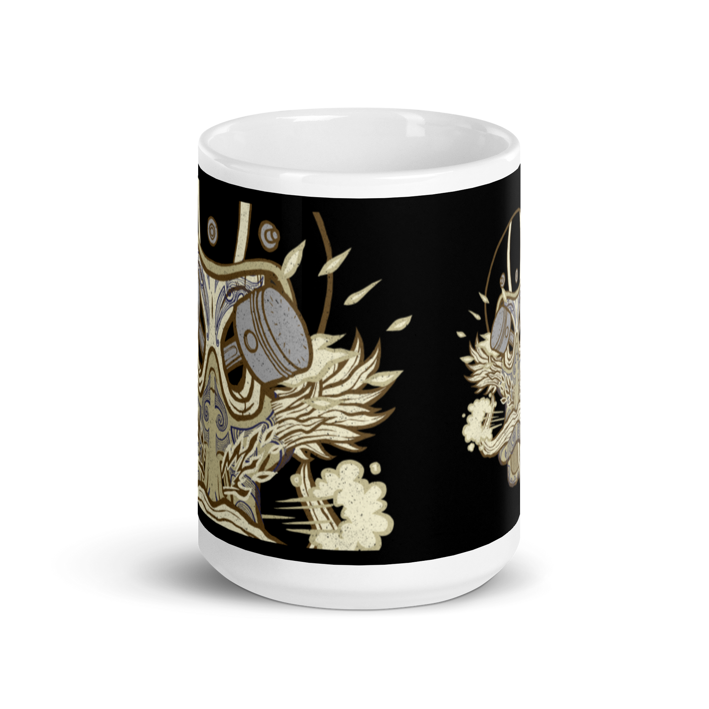 No 012 Wierd Duck Skull collection mug