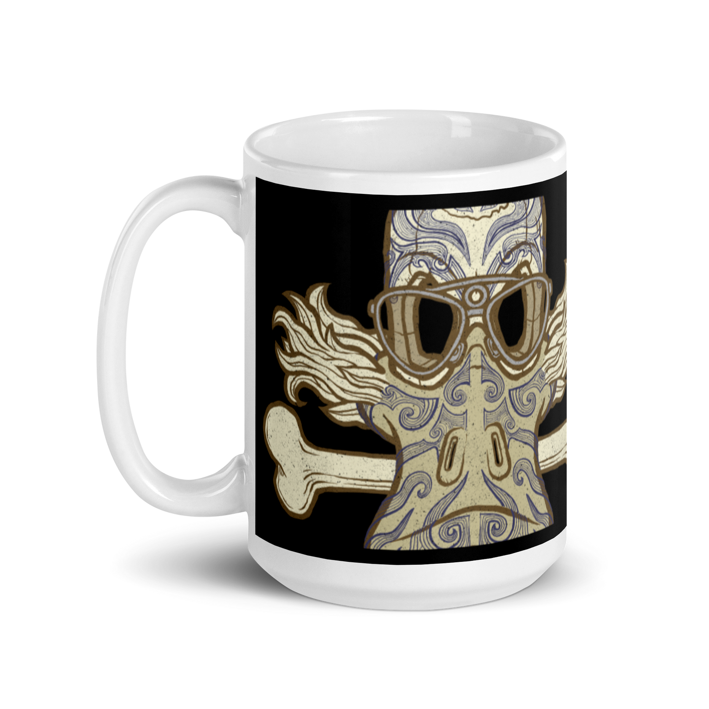 No 001 Wierd Duck Skull collection mug