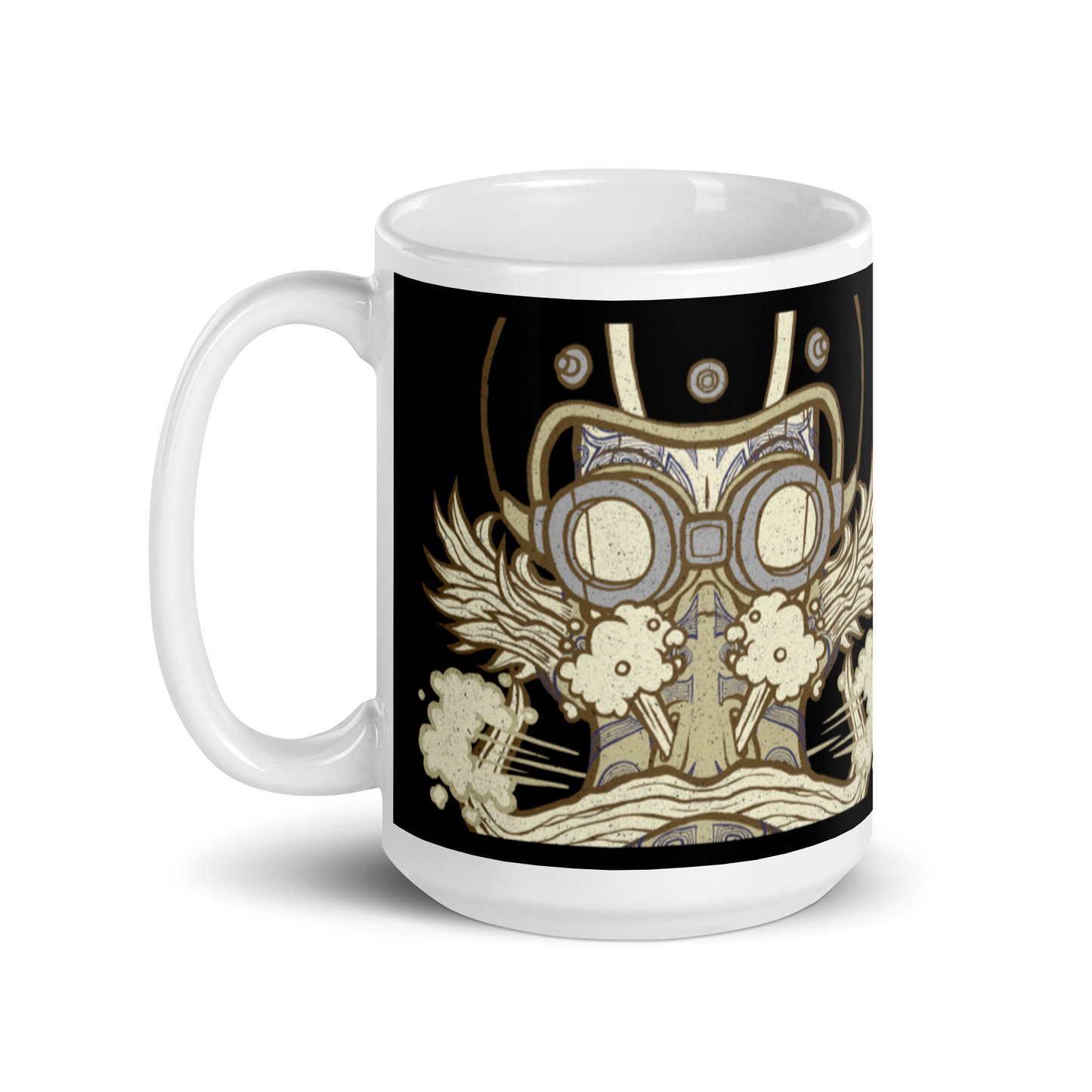 No 011 Wierd Duck Skull collection mug