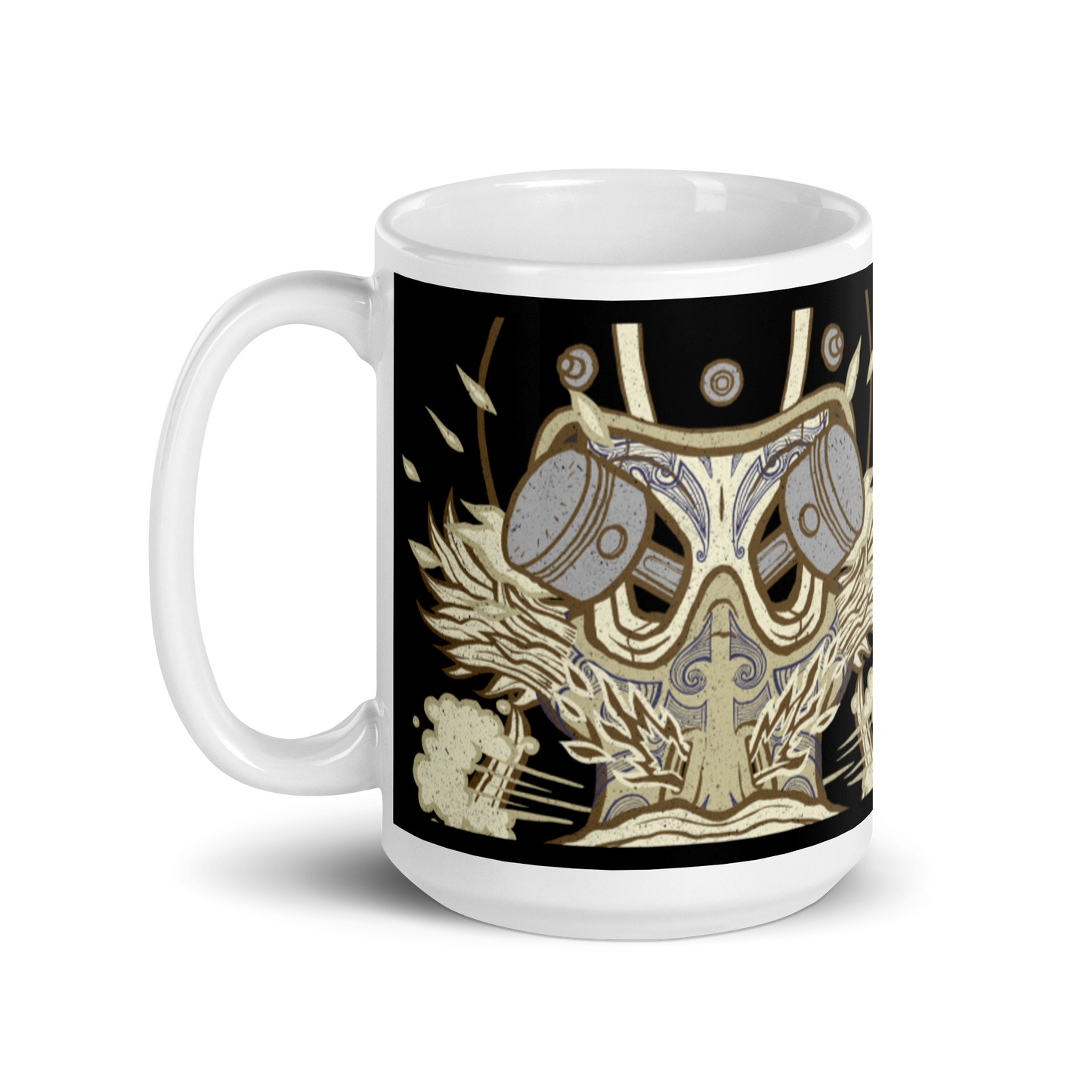 No 012 Wierd Duck Skull collection mug