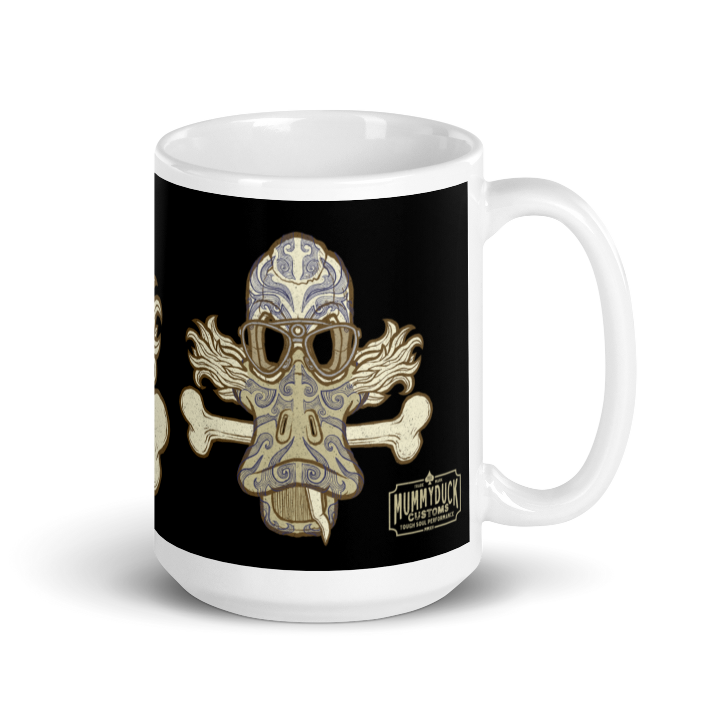 No 001 Wierd Duck Skull collection mug