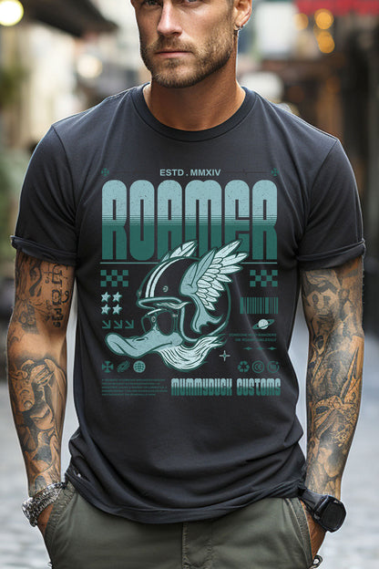 Roamer Motorcycle t-shirt Petrol Biker Tee