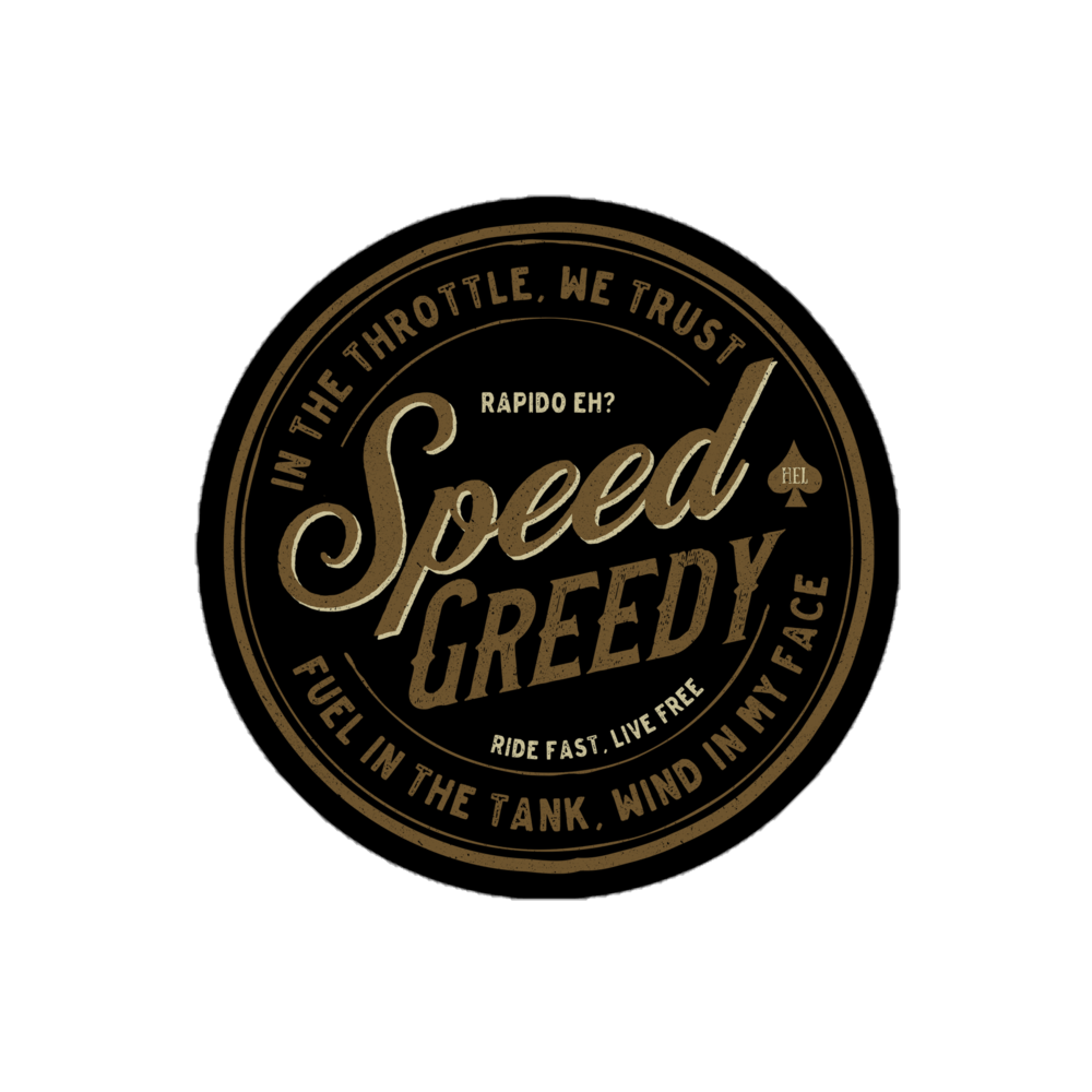 Speed Greedy Motorcycle stickers