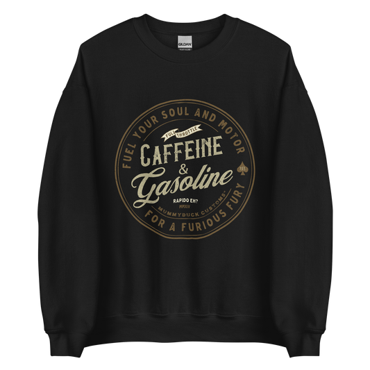 Caffeine & Gasoline Sweatshirt Motorcycle shirt Cafe Racer Shirt Coffee Biker Shirt Motorcycle Lover shirt Rider Shirt Unisex Cool Harley shirt