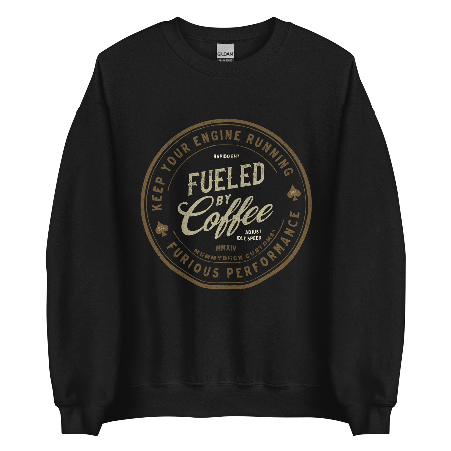 Fueled By Coffee Motorbike Sweatshirt