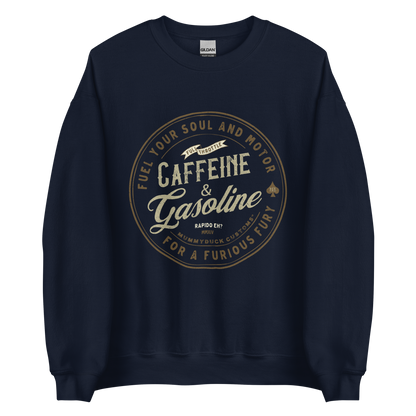 Caffeine & Gasoline Sweatshirt Motorcycle shirt Cafe Racer Shirt Coffee Biker Shirt Motorcycle Lover shirt Rider Shirt Unisex Cool Harley shirt