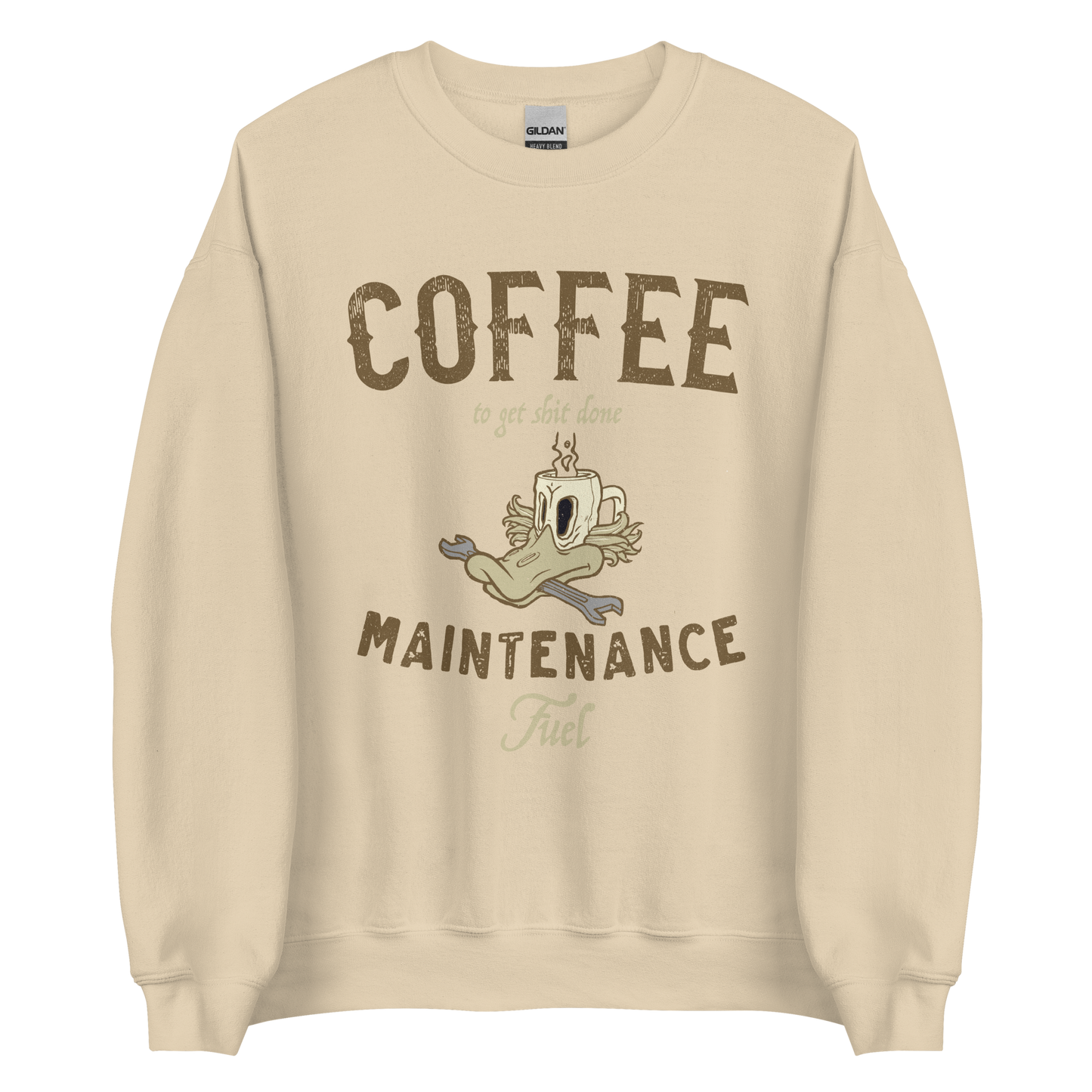 Coffee Maintenance Fuel Motorbike Sweatshirt