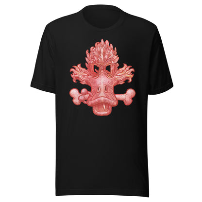 Red Motorcycle Skull No 008 t-shirt