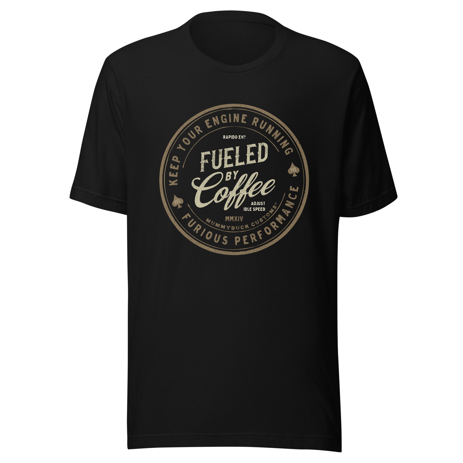 Fueled By Coffee Motorcycle Shirt – Mummyduck Customs