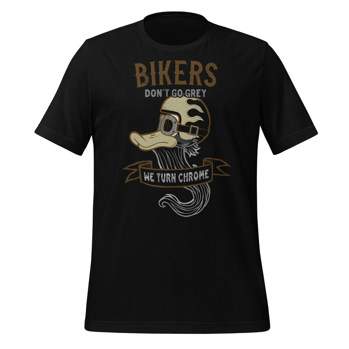 Bikers Don't Go Grey, We Turn Chrome Motorcycle Shirt Biker Gift Idea For Him Old Tourer Shirt Funny Biker Shirt Old Motorcyclist Shirt