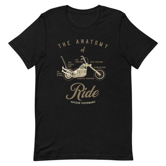 The Anatomy Of Ride T-Shirt, Motorcycle Shirt