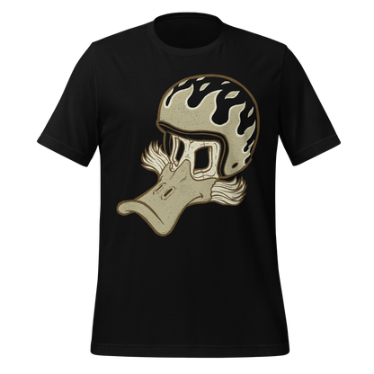 Mummyduck Starter Pack - Duck Flaming Helmet T-shirt, mug and sticker bundle