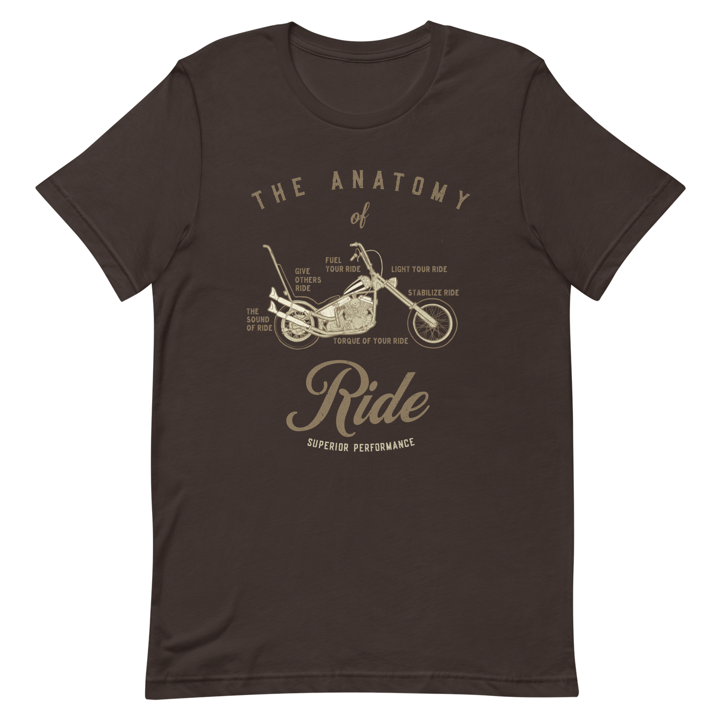 The Anatomy Of Ride T-Shirt, Motorcycle Shirt