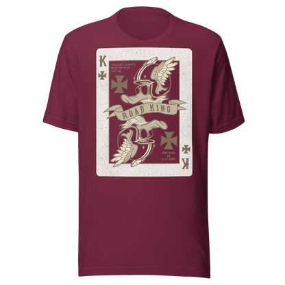 This Road King Motorcycle t-shirt is everything you've dreamed of and more. It feels soft and lightweight, with the right amount of stretch. It's comfortable and flattering for all.