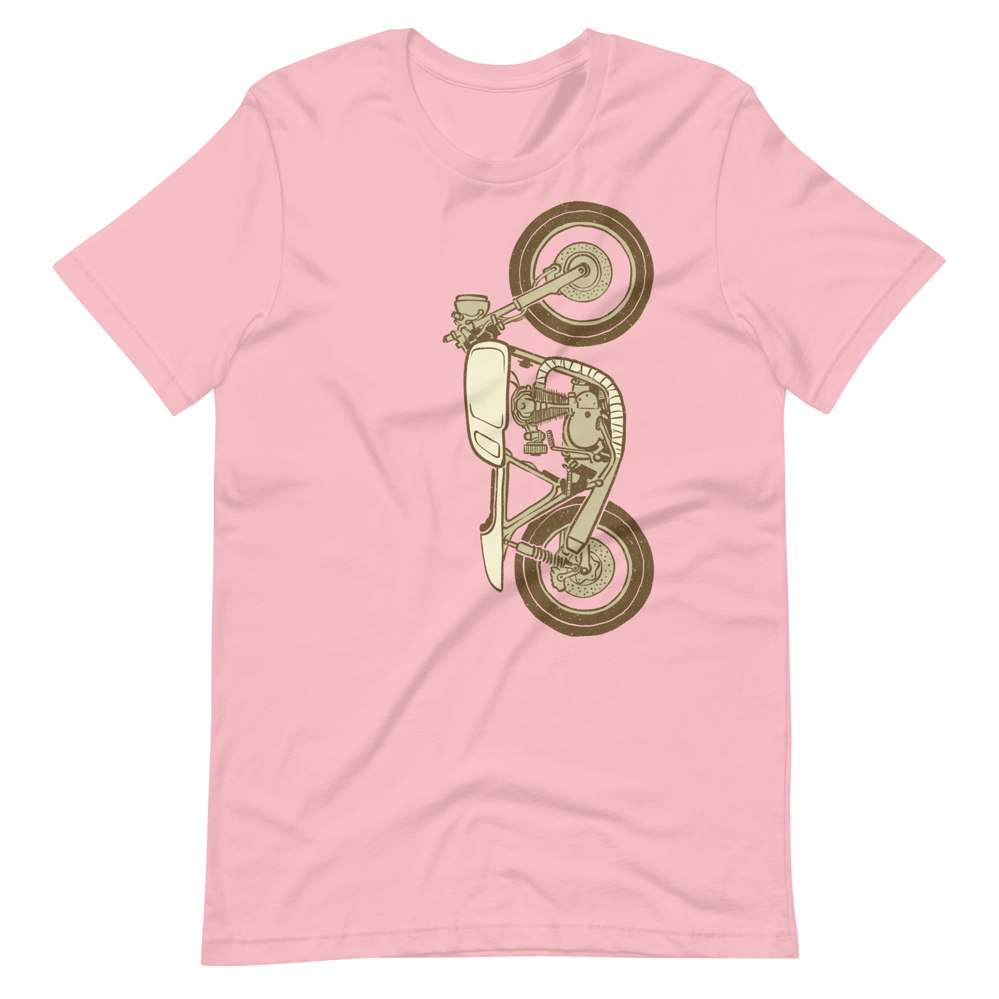 Pink Cafe Racer Tshirt Race Biker Shirt Motorbike Cool Gift For Him Coffee Lover Biker Shirt Motorcycle Rider Shirt Road Trip Journey Shirt