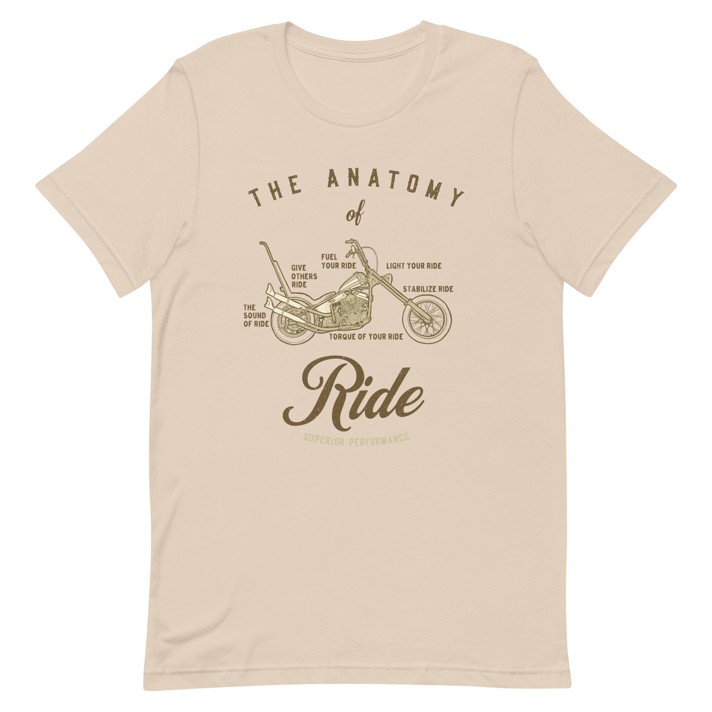 The Anatomy Of Ride T-Shirt, Motorcycle Shirt