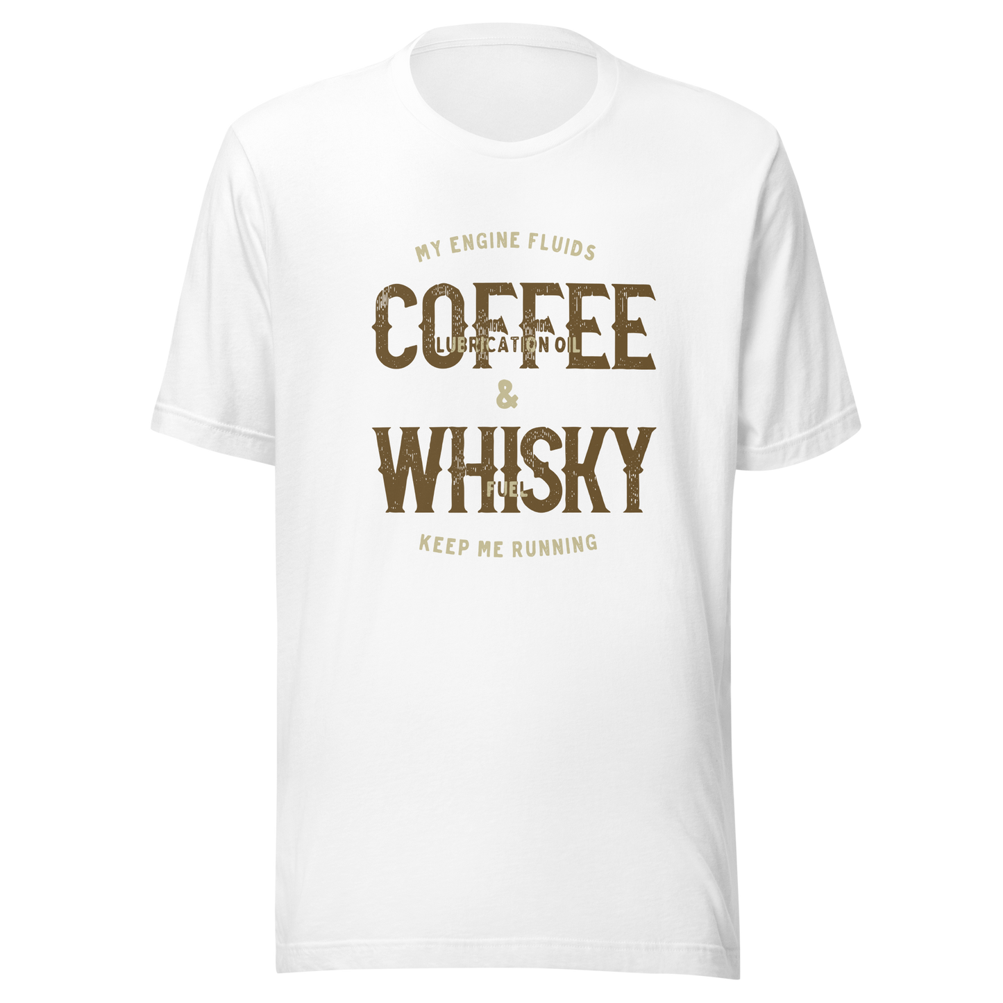 Coffee & Whisky T-shirt Motorcycle Shirt Keep Engine Running Shirt Coffee Shirt Lover Whisky Lover Tee Whisky Shirt Bourbon shirt gift