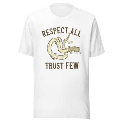 Respect All Trust Few Motorcycle Snake t-shirt Snake Design Unisex Biker T-Shirt Motorcycle Women Cafe Racer Shirt Moto Shirt Bobber Shirt
