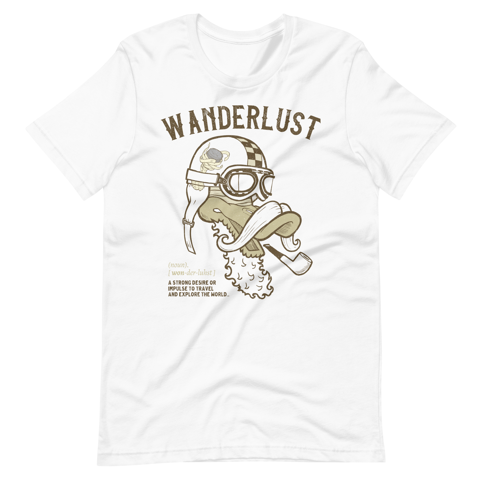 white Wanderlust Biker T-shirt Tourer Biker Journey Shirt Motorcycle Idea Gift For Road Trip Shirt Travel Adventure Gear For Bikers Journey Shirt