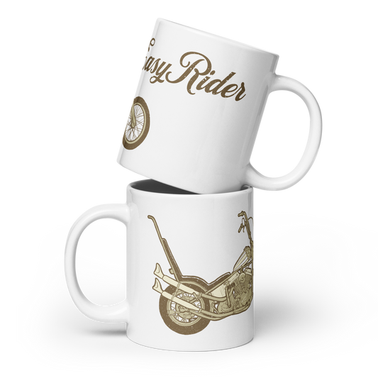 Easy Rider White glossy mug