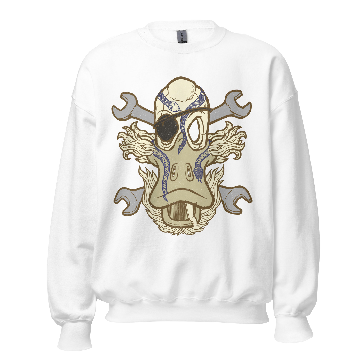 No 003 Wierd Duck Skull collection sweatshirt