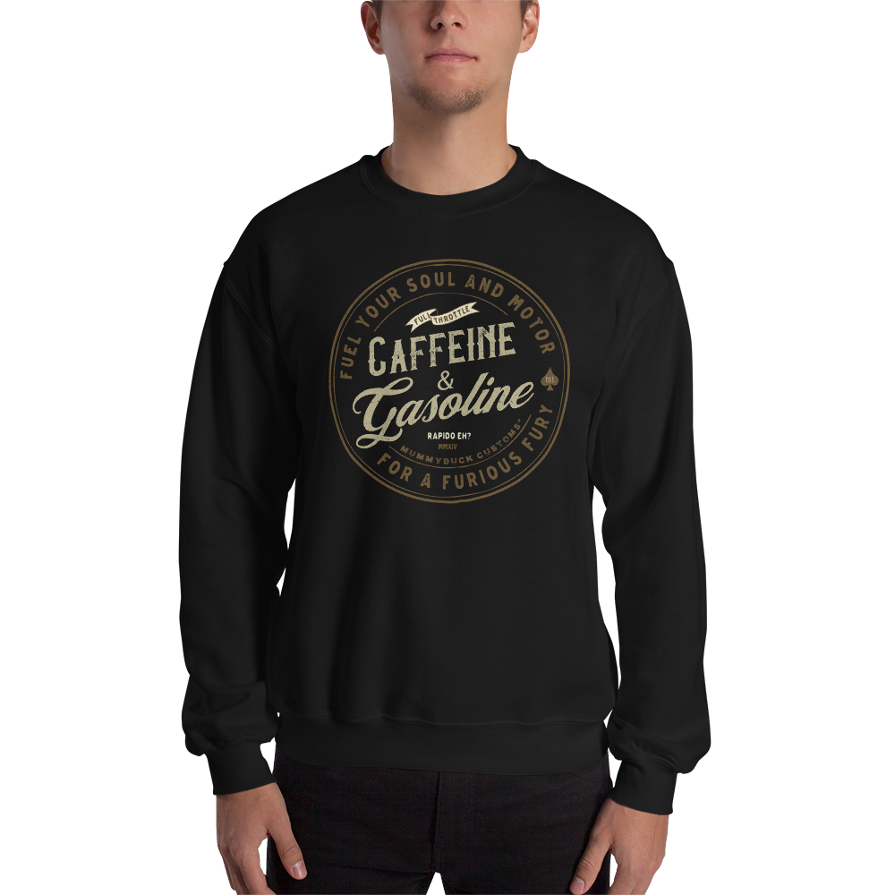 Caffeine & Gasoline Unisex Motorcycle Sweatshirt