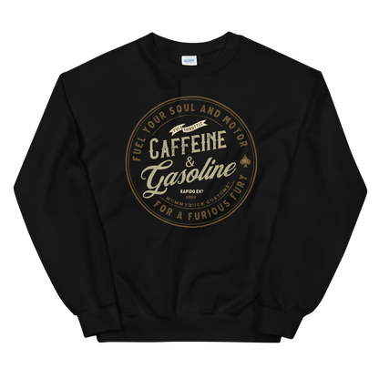 Caffeine & Gasoline Motorcycle Sweatshirt