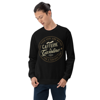 Caffeine & Gasoline Motorcycle Sweatshirt