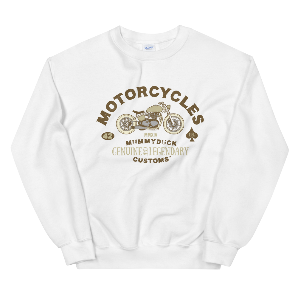 Motorcycles by Mummyduck Customs Unisex Sweatshirt