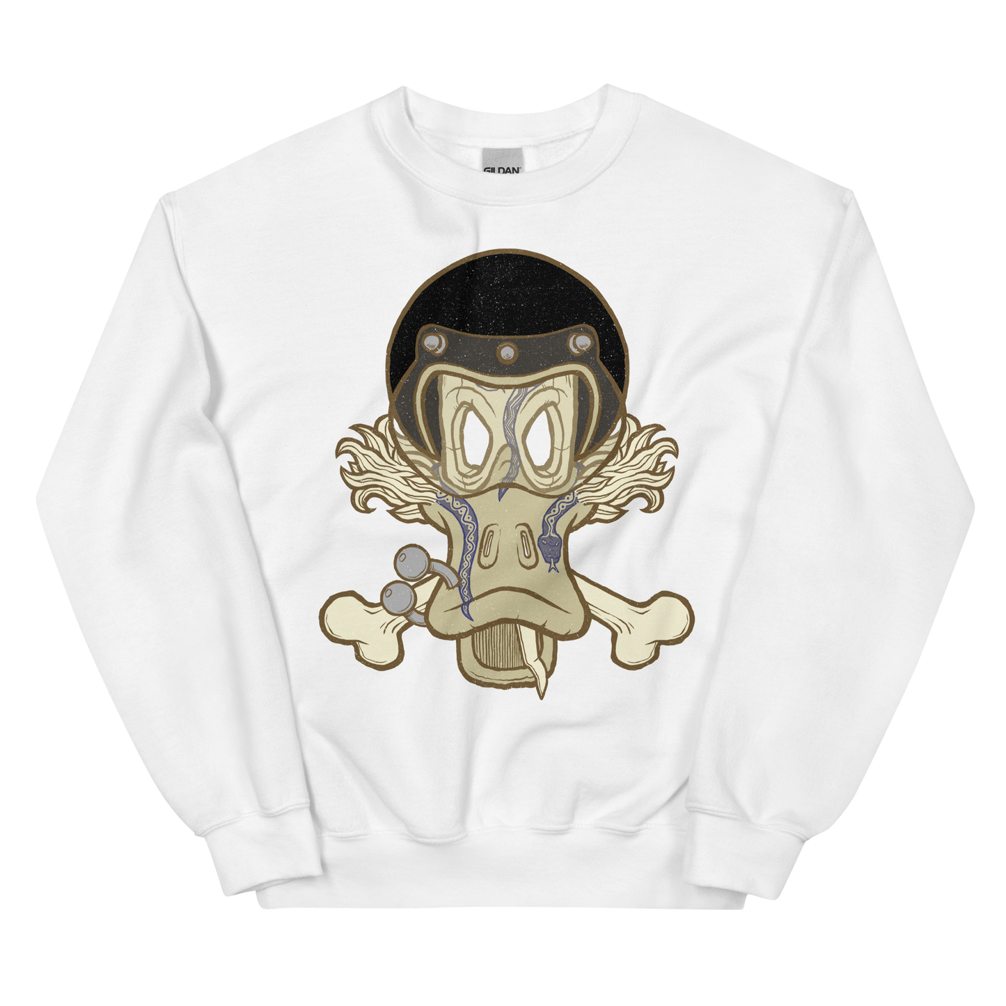 No 002 Wierd Duck Skull collection sweatshirt
