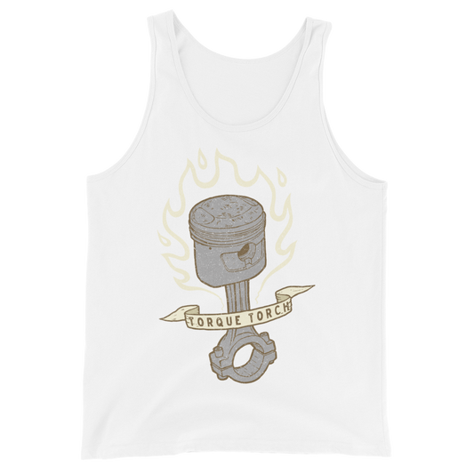 Flaming Piston Motorcycle Tank Top