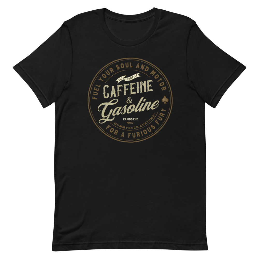 Caffeine & Gasoline Motorcycle T-Shirt