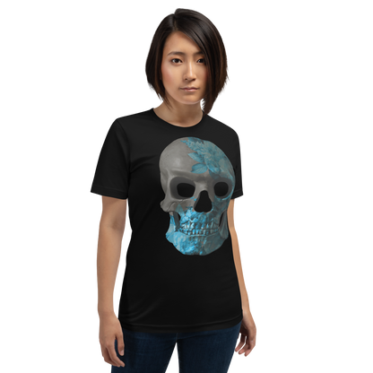 The Flower Skull motorcycle t-shirt 050